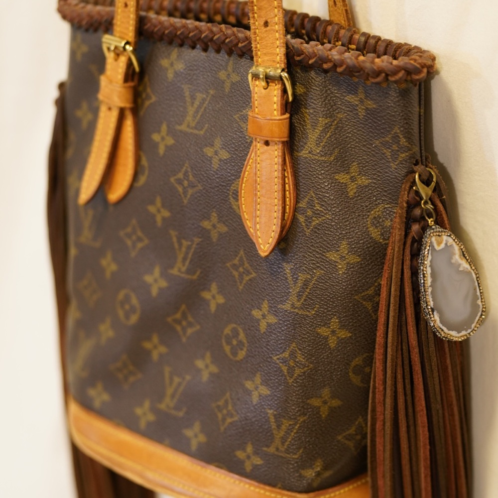 Louis Vuitton Brown and Tan Shoulder Bag
